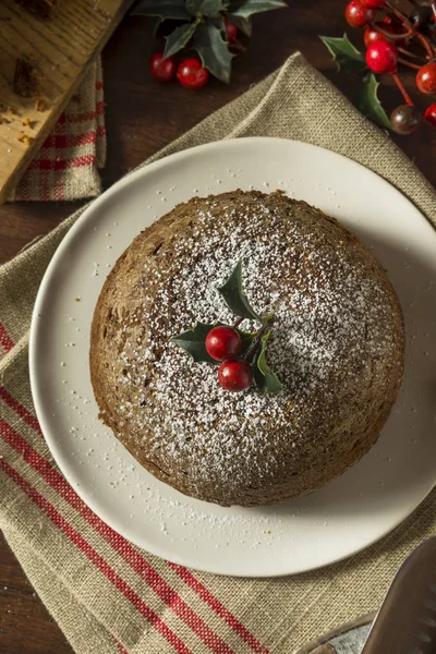 Sweet Home emade Christmas Figgy Pudding — стоковое фото