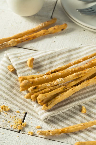 Zelfgemaakte Italiaanse Grassini brood Sticks — Stockfoto