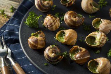 Fantezi Fransız sıcak salyangoz meze