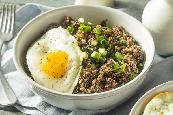 Bol de petit déjeuner au quinoa biologique sain — Photo