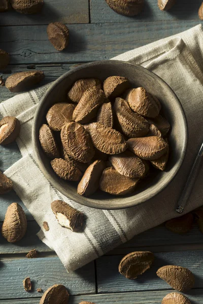 Bio RAW Brown para ořechů bez skořápky — Stock fotografie