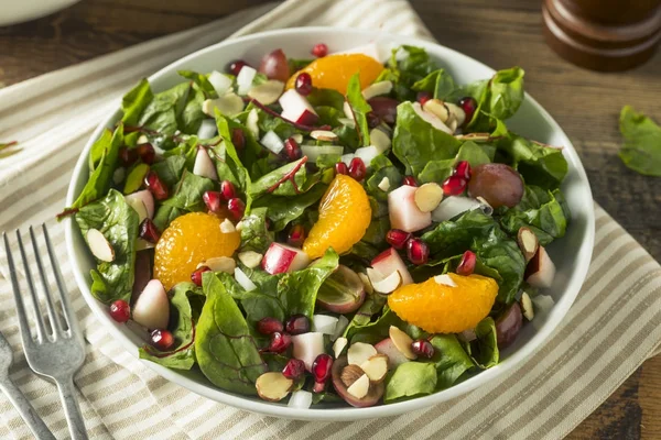 Raw Organic Winter Chard Salad with Oranges — Stock Photo, Image