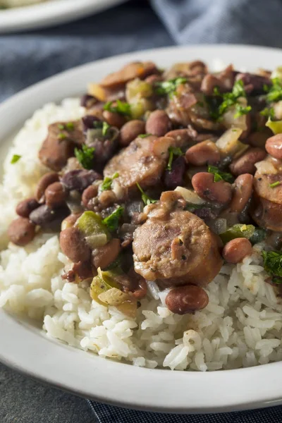 Southern Red Beans and Rice — Stock Photo, Image