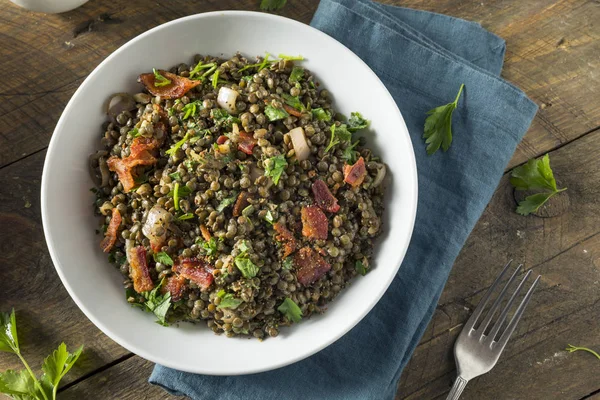 Salada de lentilha francesa saudável — Fotografia de Stock