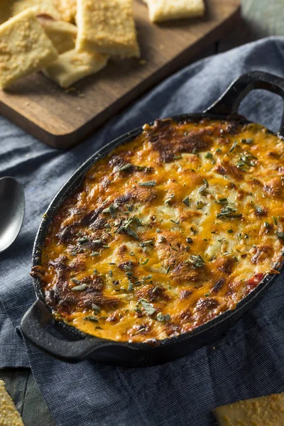 Homemade Baked Pizza Dip — Stock Photo, Image