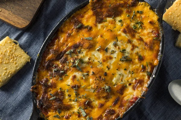 Homemade Baked Pizza Dip — Stock Photo, Image