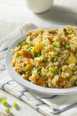 Ev yapımı vejetaryen Fried Rice