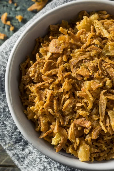 Pedaços de cebola frita dourada — Fotografia de Stock