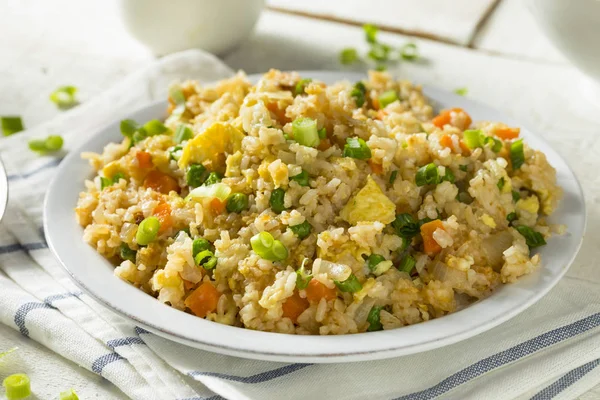 Ev yapımı vejetaryen Fried Rice