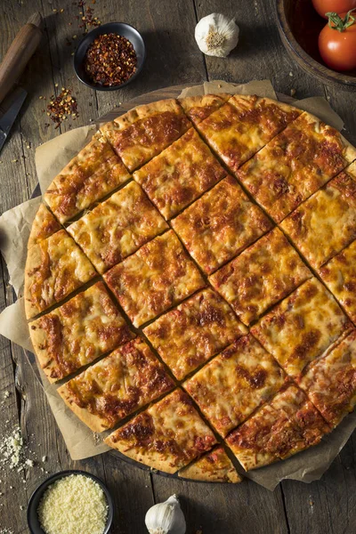 Leckere hausgemachte Käsepizza — Stockfoto