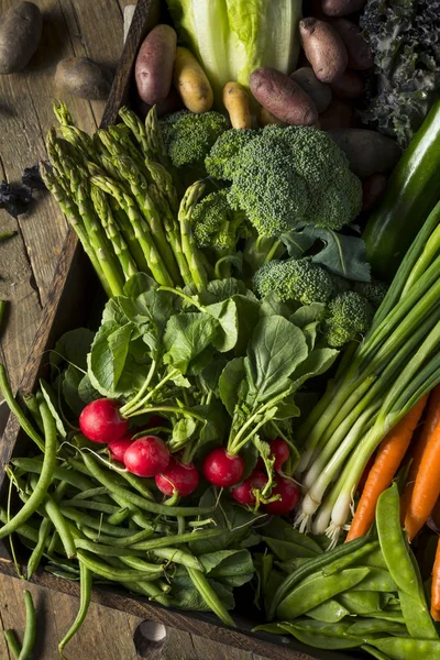 Ham organik bahar çiftçiler kutusu Pazar