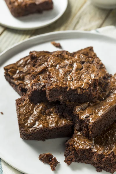 Kétágyas, sötét csokoládé brownie — Stock Fotó