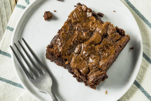 Double Dark Chocolate Brownies — Stock Photo, Image