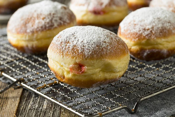 맛 있는 수 제 폴란드어 Paczki 도넛 — 스톡 사진
