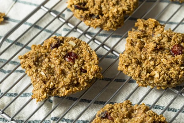 Vegane gesunde Frühstückskekse — Stockfoto