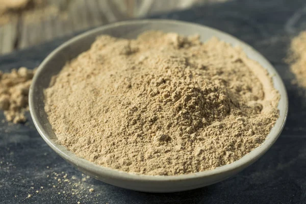 Kuru organik Maca toz Superfood — Stok fotoğraf