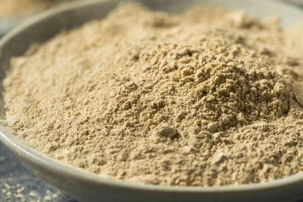 Superfood orgânico seco do pó de Maca — Fotografia de Stock