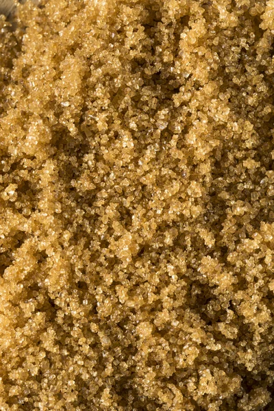 Roher biologischer hellbrauner Zucker — Stockfoto