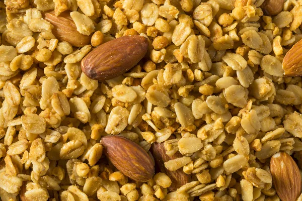 Granola de almendras de miel horneada casera — Foto de Stock