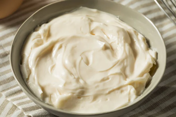 Healthy Organic Homemade Mayonnaise — Stock Photo, Image
