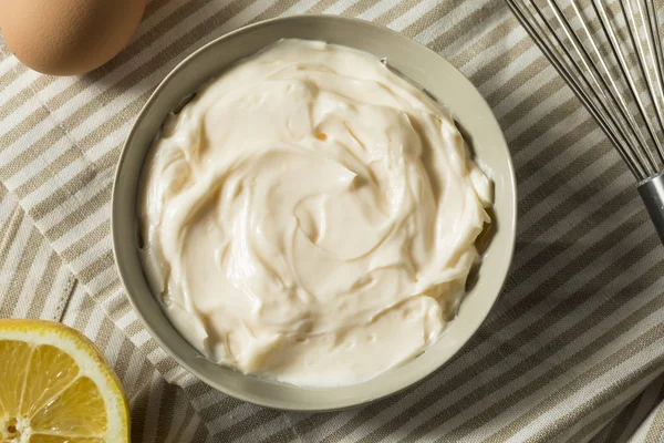 Healthy Organic Homemade Mayonnaise — Stock Photo, Image