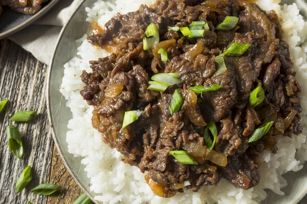 Churrasco caseiro carne coreana Bulgogi — Fotografia de Stock