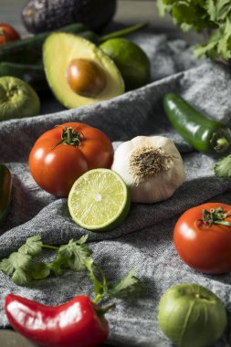 Ham organik sağlıklı Meksika sebze ve ot