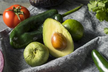 Ham organik sağlıklı Meksika sebze ve ot