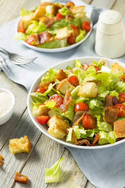 Ensalada BLT saludable con crutones — Foto de Stock