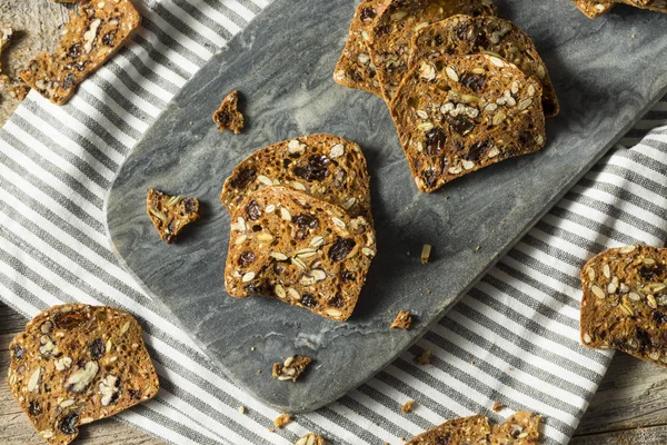 Domácí ořechový a brusinkové sušenky — Stock fotografie