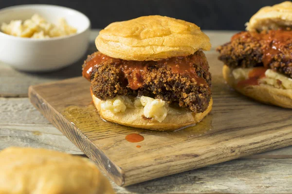 Homemade Honey Butter Chicken Biscuit — Stock Photo, Image