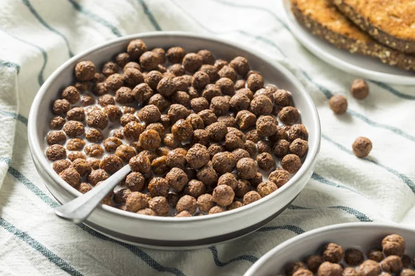 Sweet Cocoa Chocolate Cereal Puffs — стоковое фото