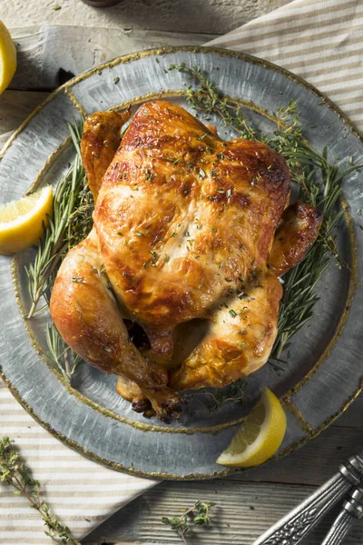 Ayam Rotisserie buatan rumah dengan Herb — Stok Foto