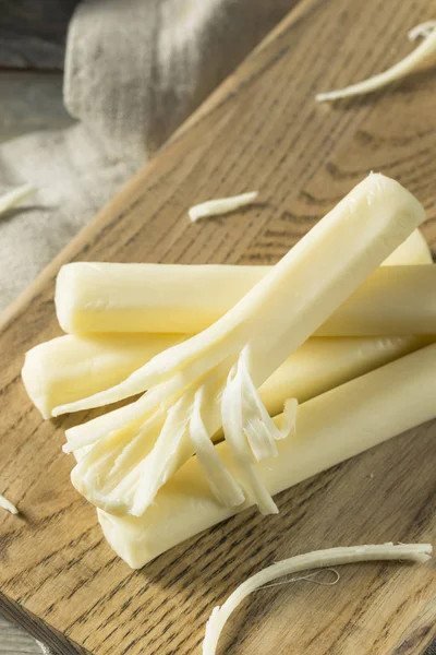 Healthy Organic String Cheese — Stock Photo, Image