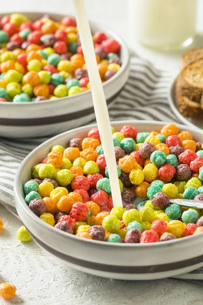 Färgglada socker frukostflingor — Stockfoto