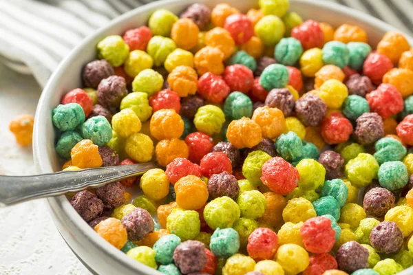 Colorful Sugar Breakfast Cereal — Stock Photo, Image