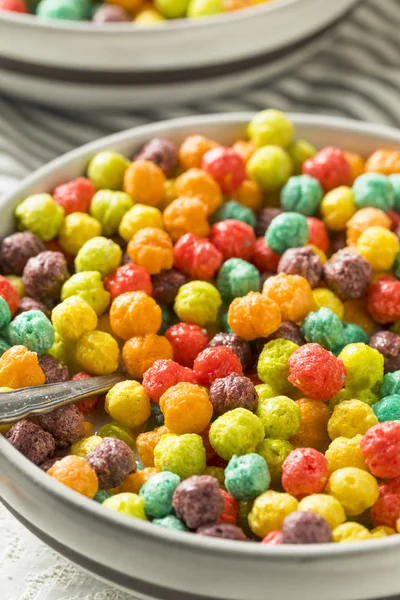 Барвистий цукровий сніданок Cereal — стокове фото