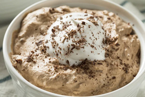 Homemade Sweet Chocolate Mousse — Stock Photo, Image