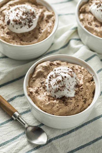 Mousse di cioccolato dolce fatta in casa — Foto Stock