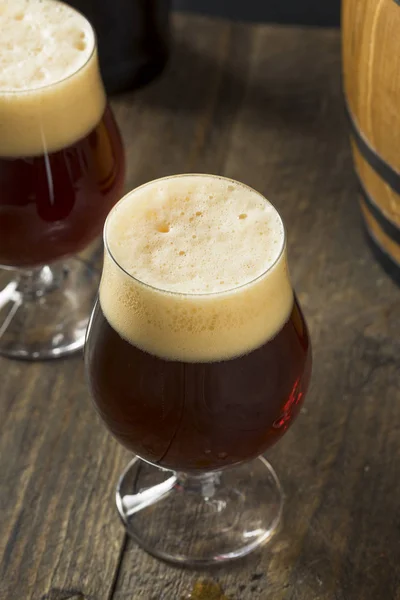 Alcoholic Barrel Aged Sour Beer — Stock Photo, Image
