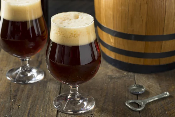 Alcoholic Barrel Aged Sour Beer — Stock Photo, Image