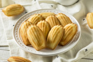 Homemade Sweet French Madeleines clipart