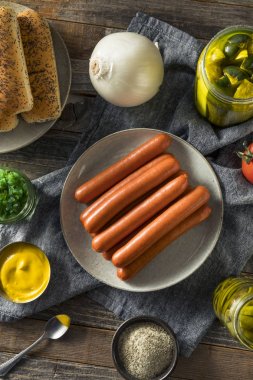 Chicago Stil sosisli sandviç malzemeler