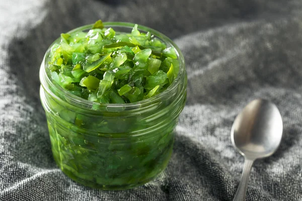 Neon Green Chicago Style Pickled Relish — Stock Photo, Image