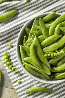 Ham yeşil organik Snap bezelye
