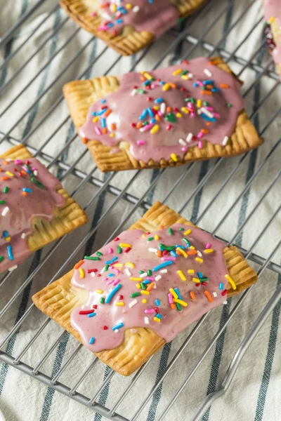 Sweet Homemade Strawberry Toaster Pastries — Stock Photo, Image