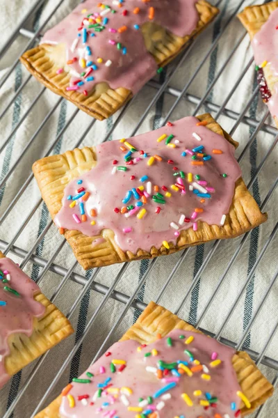 Sweet Homemade Strawberry Toaster Pastries — Stock Photo, Image