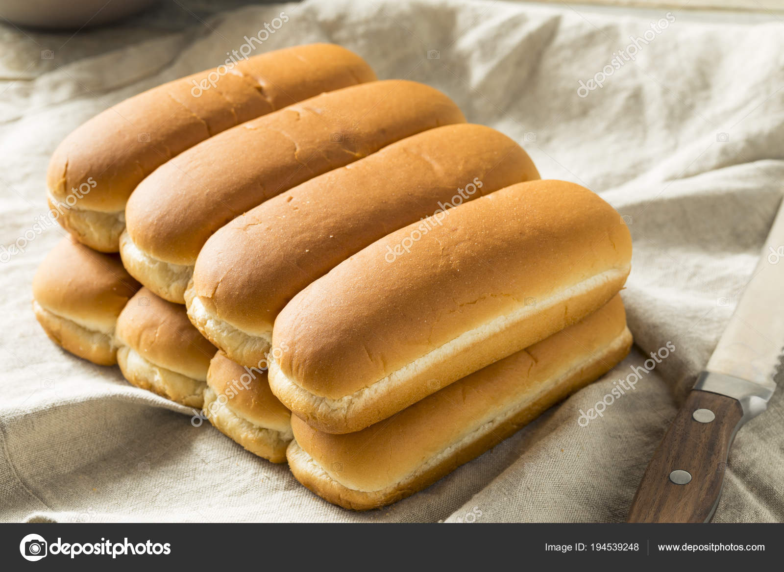 Whole Grain Hot Dog Buns — Stock Photo © bhofack2 194539248