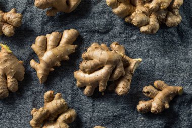 Raw Brown Organic Spicy Ginger Root clipart