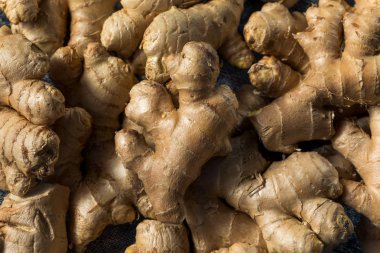 Raw Brown Organic Spicy Ginger Root clipart